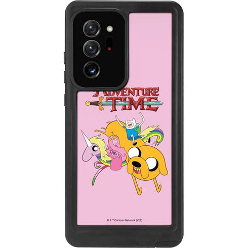 Adult Swim Adventure Time Riding in a Unicorn Galaxy Note20 Ultra 5G Waterproof Case